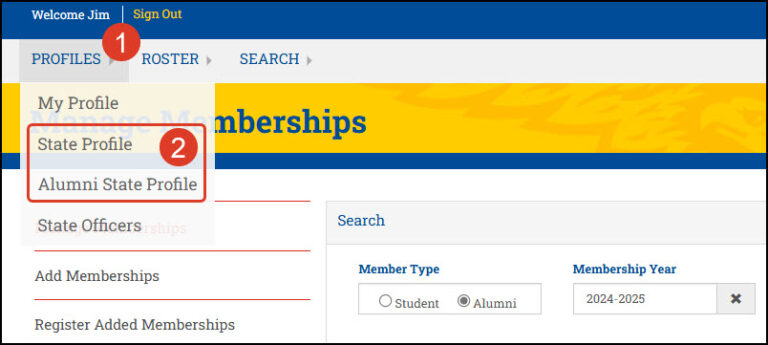State Profiling Access your state profile - FFA Help Center
